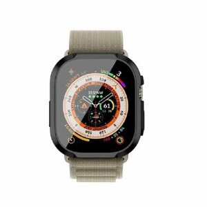 Чехол+стекло для Apple Watch Ultra 49 мм, KZDOO / KDOO Armor, черный