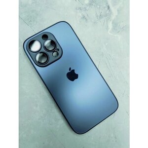 Чехол стеклянный для iPhone 14 Pro с защитой камеры