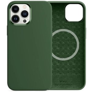 Чехол WiWU Magnetic Silicone Phone Case для iPhone 13 Pro 6.1inch Clover