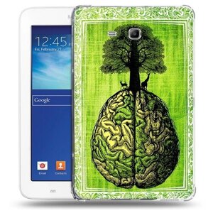 Чехол задняя-панель-накладка-бампер MyPads абстракция здоровый мозг для Samsung Galaxy Tab 3 Lite 7.0 SM-T110/T111 противоударный