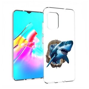 Чехол задняя-панель-накладка-бампер MyPads челюсти для Asus Zenfone 8 ZS590KS противоударный