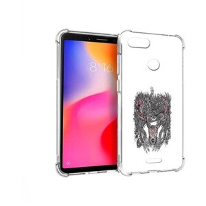 Чехол задняя-панель-накладка-бампер MyPads Дизайнерские_676 для Xiaomi Redmi 6 противоударный