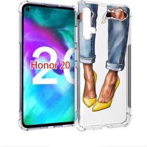 Чехол задняя-панель-накладка-бампер MyPads Красивые-туфли для Huawei Honor 20/Honor 20S (Китайская версия YAL-AL50) противоударный