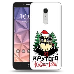 Чехол задняя-панель-накладка-бампер MyPads Крутого нового года 2023 для Alcatel A3 XL 9008D/9008X противоударный