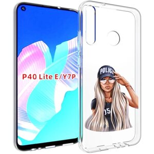 Чехол задняя-панель-накладка-бампер MyPads модная-девушка-арт женский для Huawei P40 Lite E/Huawei Y7p/Honor Play 3/Enjoy 10 противоударный