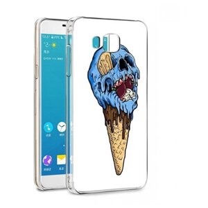 Чехол задняя-панель-накладка-бампер MyPads мороженное череп для Samsung Galaxy Alpha SM-G850F противоударный