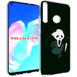 Чехол задняя-панель-накладка-бампер MyPads Панда-крик для Huawei P40 Lite E/Huawei Y7p/Honor Play 3/Enjoy 10 противоударный
