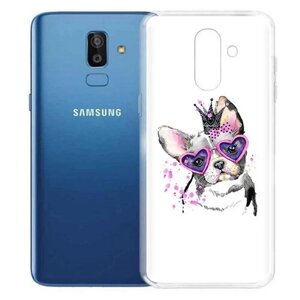 Чехол задняя-панель-накладка-бампер MyPads принцесса для Samsung Galaxy J8 2018 (SM-J810) противоударный