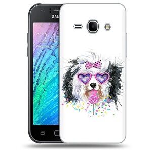 Чехол задняя-панель-накладка-бампер MyPads пушистик для Samsung Galaxy J1 2016 SM-J120F/DS противоударный