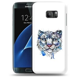 Чехол задняя-панель-накладка-бампер MyPads водяной тигр для Samsung Galaxy S7 G930 G9300 5.1 противоударный