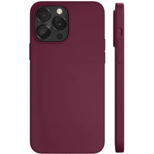 Чехол защитный VLP Silicone case with MagSafe для iPhone 14 ProMax, марсала