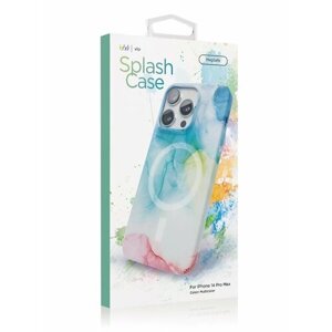 Чехол защитный VLP Splash case с MagSafe для iPhone 14 ProMax, мультицвет