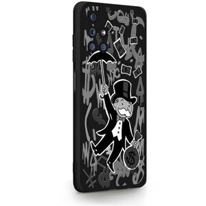 Черный силиконовый чехол для Xiaomi Redmi 10 Monopoly Black Edition Монополия для Сяоми Редми 10