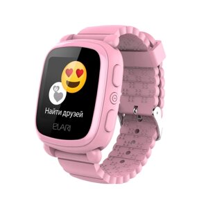 Детские умные часы ELARI KidPhone 2 c SIM-картой с балансом 1200 в комплекте, розовый