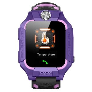 Детские умные часы Sbw Smart Baby Watch 3 Фиолетовые + приложение
