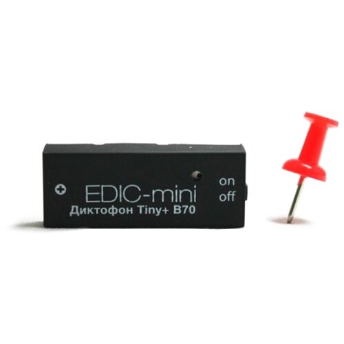 Диктофон Edic-mini TINY+ B70 - черный