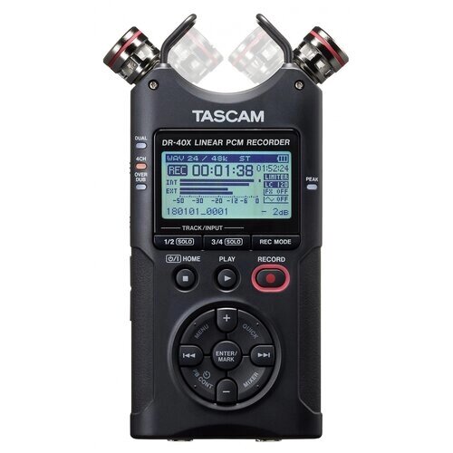 Диктофон Tascam DR-40X черный