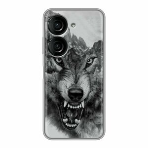 Дизайнерский силиконовый чехол для Асус Зенфон 10 / ASUS ZenFone 10 Волк