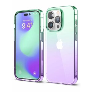 Elago для iPhone 14 Pro Max чехол AURORA (tpu) Gradient Green/Purple, шт