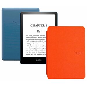 Электронная книга Amazon Kindle PaperWhite 2021 16Gb Ad-Supported Denim с обложкой ReaderONE PaperWhite 2021 Orange