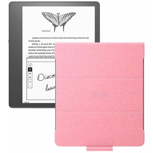 Электронная книга Amazon Kindle Scribe 64Gb + обложка Fabric Pink