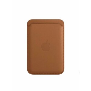 Картхолдер wallet Mag Safe для iPhone pro, mini, max, магнитный чехол кошелек c карманом для карт на айфон, визитница для карт magsafe коричневый