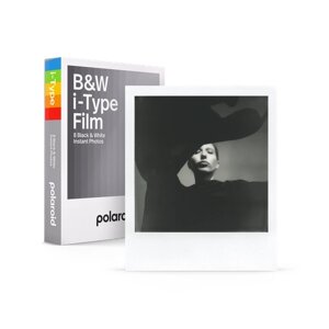 Картридж Polaroid i-Type B&W film, белые рамки, ч/б снимки, 8 кадров