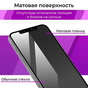 Комплект 2 шт. Матовая защитная пленка для телефона Nokia X8 / Гидрогелевая противоударная пленка на смартфон Нокиа Х8