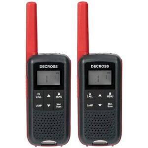 Комплект из двух радиостанций Decross DC63 Red Twin EU с Зарядным устройством