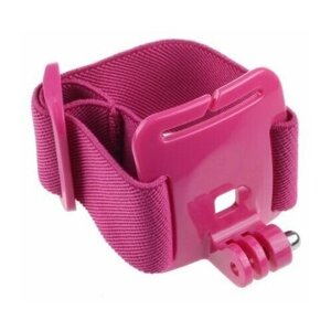 Крепление на руку Wrist strap для экшн-камер GoPro, DJI Osmo Action (розовый цвет)