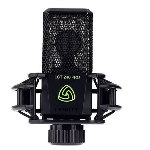 Lewitt LCT240 Pro Black VP студийный кардиоидый микрофон с большой диафрагмой + подвес "паук", цвет черный