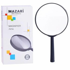 Лупа Mazari 2-х кратное увеличение, диаметр 100 мм, картонная упаковка (M-5590)