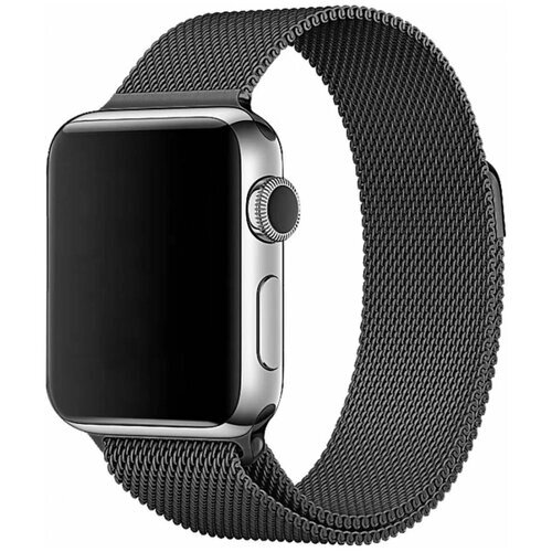 Металлический ремешок для умных смарт часов Apple Watch миланская петля 38-40-41 мм/series 1-7 и SE 38-40-41 mm/milanese loop)/Браслет для часов series 3,4,5,6,7, SE/Браслет для Эппл Вотч