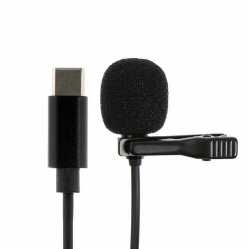 Микрофон петличный с разъемом USB type C 20-15000 Гц