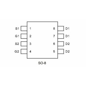 Микросхема APM4953 P-channel mosfet 30V 14.9A SO8