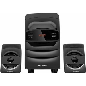 Минисистема hyundai H-MS1404 черный 30вт FM USB BT SD