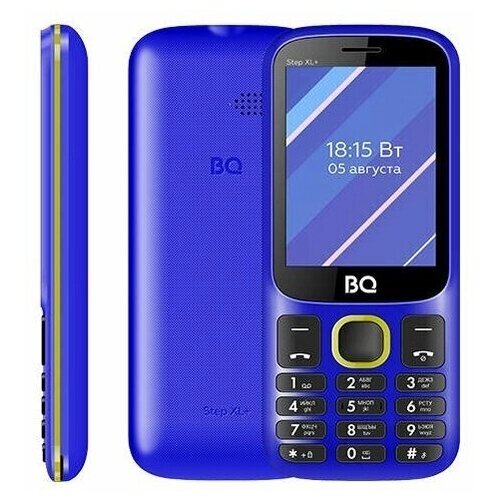 Мобильный телефон BQ 2820 Step XL+ Blue/Yellow SC 6531E, 1, 201MHZ, MOCOR, 32 MB, 32 MB, 2G GSM 850/900/1800/1900, Bluetooth Версия 2.1 Экран: 2.4 , 240*320, TFT Основная камера: 0.3 MP, инт. отсутствует, FF, 1,