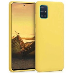 Накладка силикон для Samsung Galaxy A51 2020 A515 Yellow