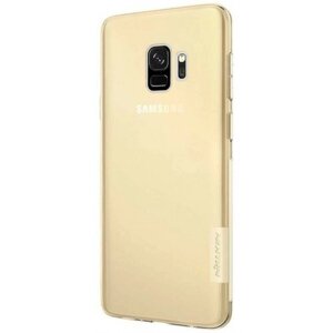 Накладка силиконовая Nillkin Nature TPU Case для Samsung Galaxy S9 G960 прозрачно-золотая