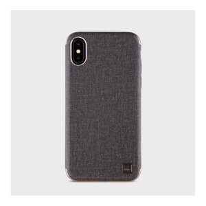 Накладка Uniq Glacier Luxe Kanvas для iPhone X / XS - Black