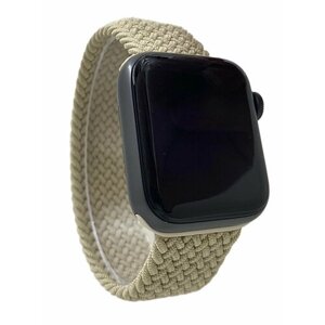 Нейлоновый ремешок для Apple Watch 1-9 / SE / ULTRA (42/44/45/49 мм), без застежки, светло-коричневый, размер M