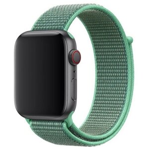 Нейлоновый ремешок для Apple Watch 42/44/45 мм, мятно-зеленый