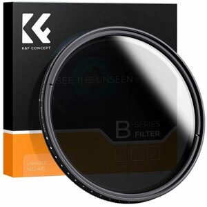 Нейтрально-серый фильтр K&F Concept KF01.1112 Slim Variable/Fader NDX, ND2~ND400, 72mm