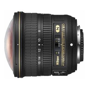 Объектив Nikon 8-15mm f/3.5-4.5E ED AF-S Fisheye Nikkor, черный