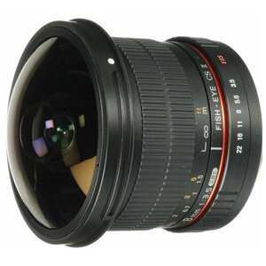 Объектив Samyang 8mm f/3.5 AS IF UMC Fish-eye CS II AE Nikon F, черный