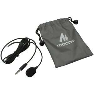 Петличный микрофон Maono AU-402L, 3.5 mm Jack, совместим с Android, iOS, Windows, Mac OS