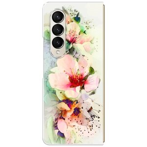 Пластиковый чехол на Samsung Galaxy Z Fold 4 / Самсунг Галакси Зет Фолд 4 Нежные цветы