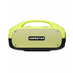 Портативная колонка HOPESTAR A50, колонка беспроводная, Bluetooth, с беспроводным микрофоном портативная акустика, салатовый