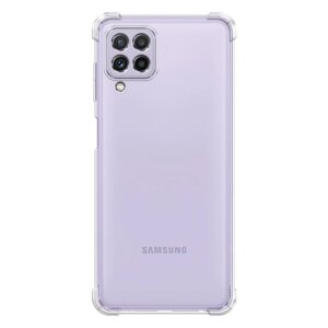 Противоударный силиконовый чехол на Samsung Galaxy A22 / Самсунг Галакси A22, прозрачный