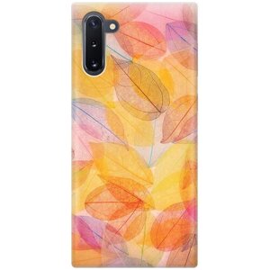 RE: PA Накладка Transparent для Samsung Galaxy Note 10 с принтом "Разноцветные листья"